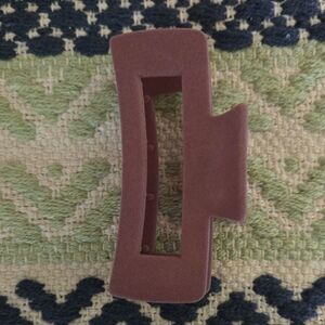 5 For $15 Deal Durable Plum Velvet Claw Clip